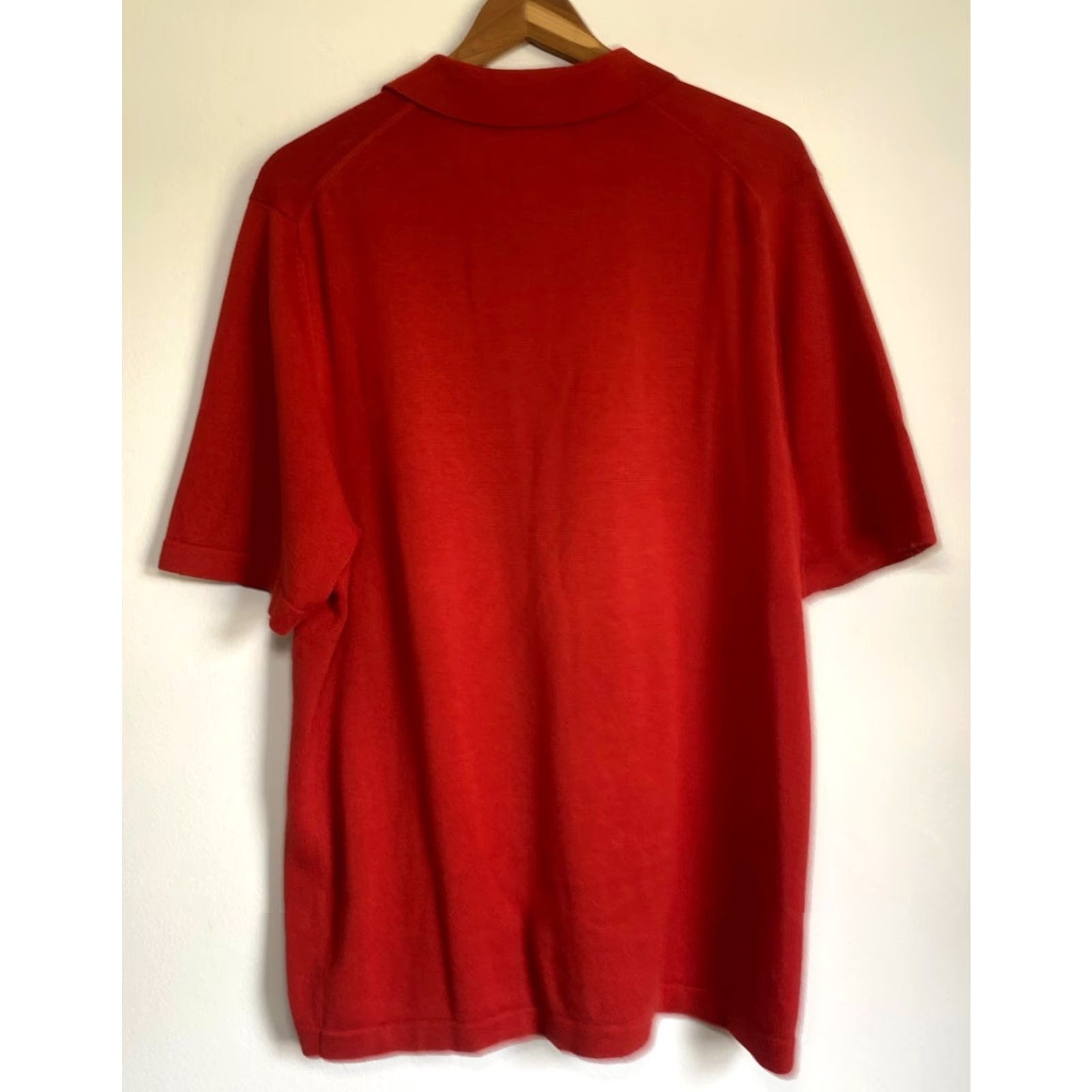 Eddie Bauer VINTAGE Eddie Bauer Polo Shirt Men’s Knit Pima Cotton Made in UK Size L Red Short Sleeve Collared 100% Pima Cotton Classic Preppy Casual Men’s Polo Size US L / EU 52-54 / 3 - 2 Thumbnail