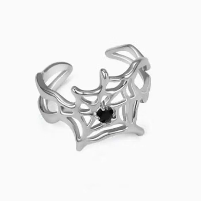 Jewelry × Vintage Goth Spider Ring for Women, Punk Ring, Grunge Ring Size ONE SIZE - 4 Thumbnail