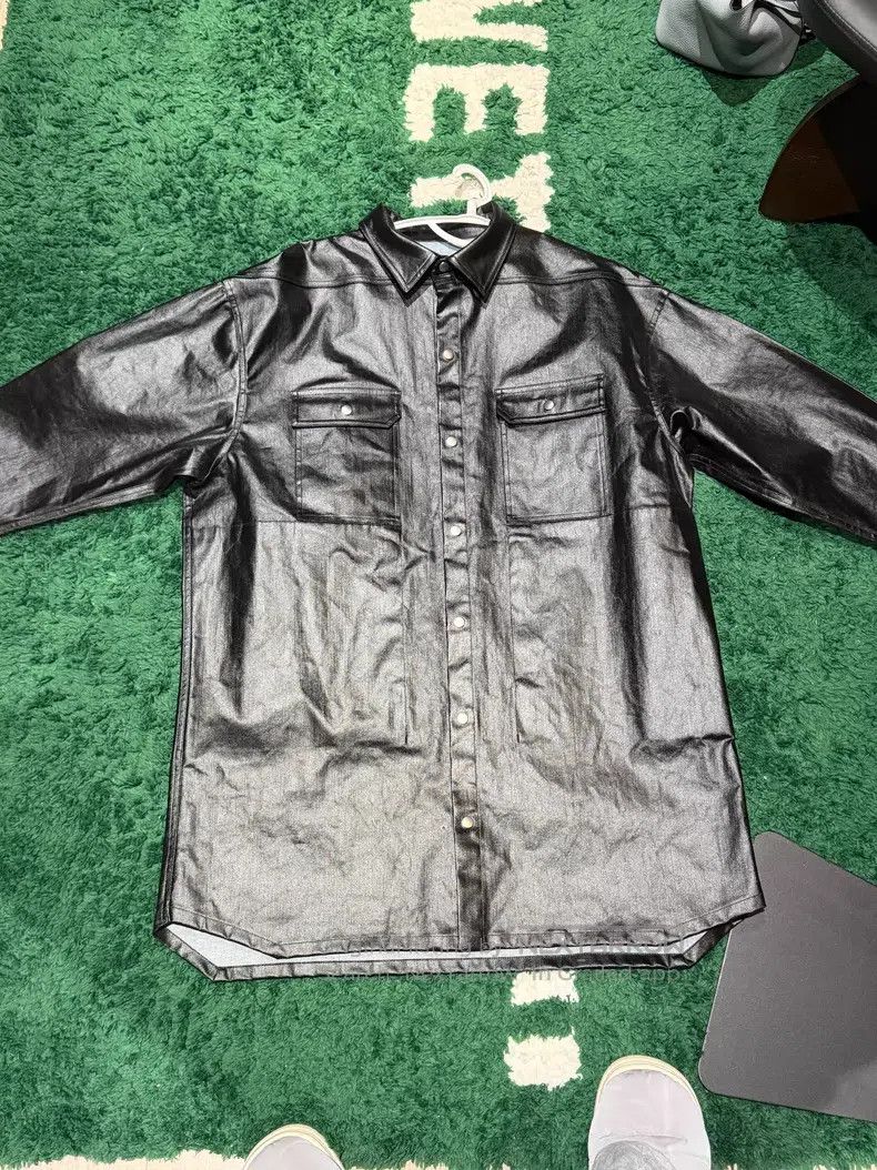 Rick Owens Rick Owens SS24 Loose Stretch Shirt-Neck Jacket Size US L / EU 52-54 / 3 - 1 Thumbnail