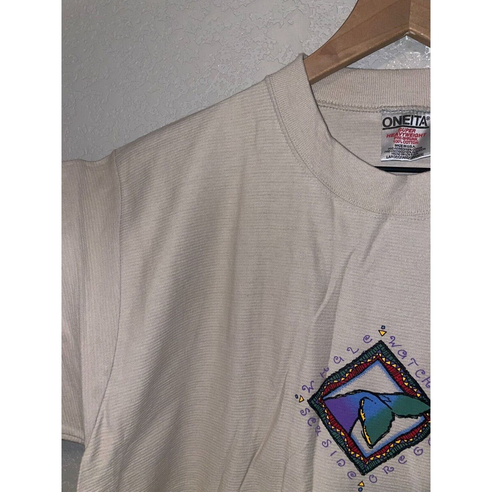 Vintage Vintage Whale Watching Shirt Seaside Oregon Whales Tee 90s L Size US L / EU 52-54 / 3 - 6 Thumbnail