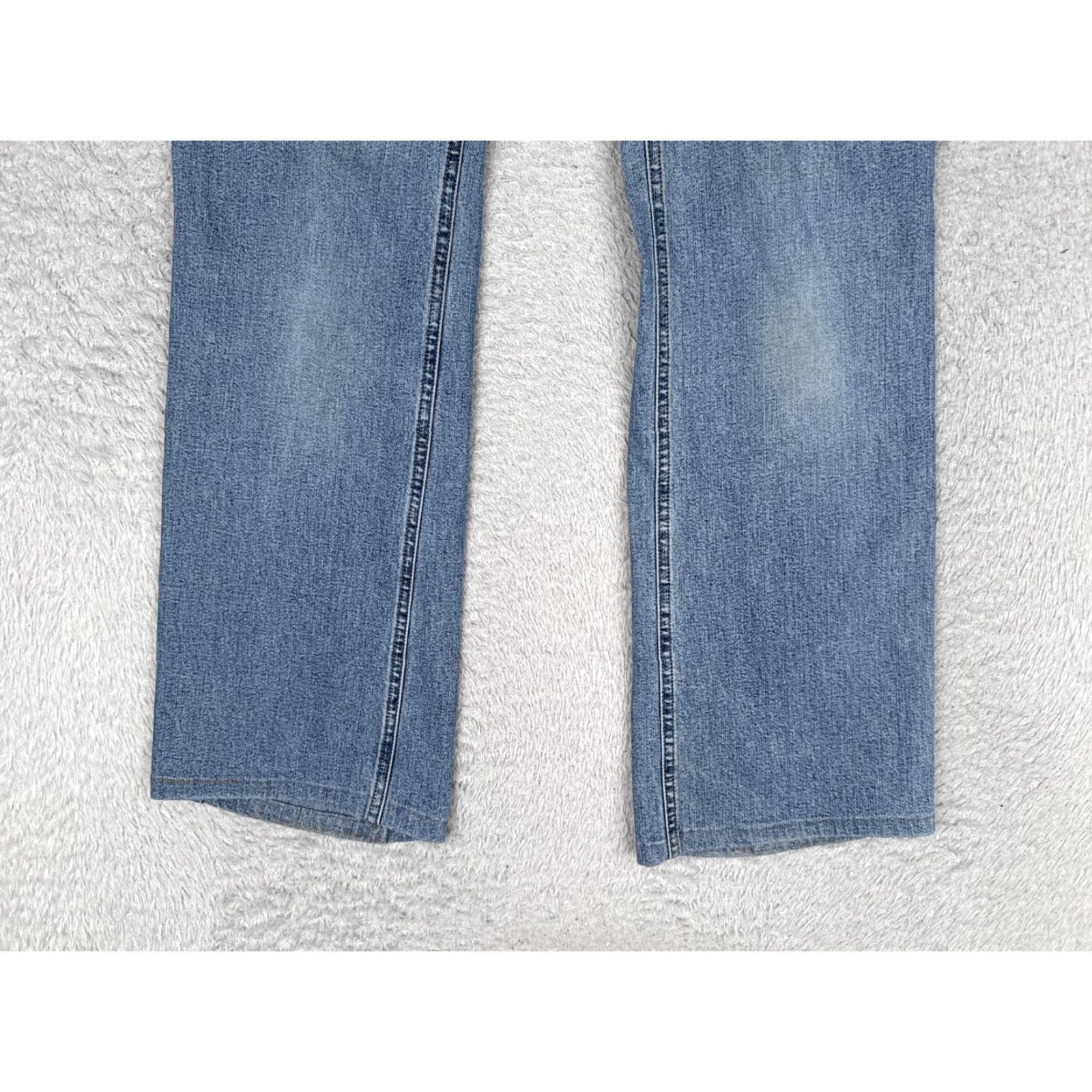 Jones New York Jones New York Jeans Womens 27x29 Blue Medium Wash High Rise Straight Denim Stretch Pants Regular 5-Pocket Womens Mens Girls Size 27" / US 4 / IT 40 - 2 Thumbnail