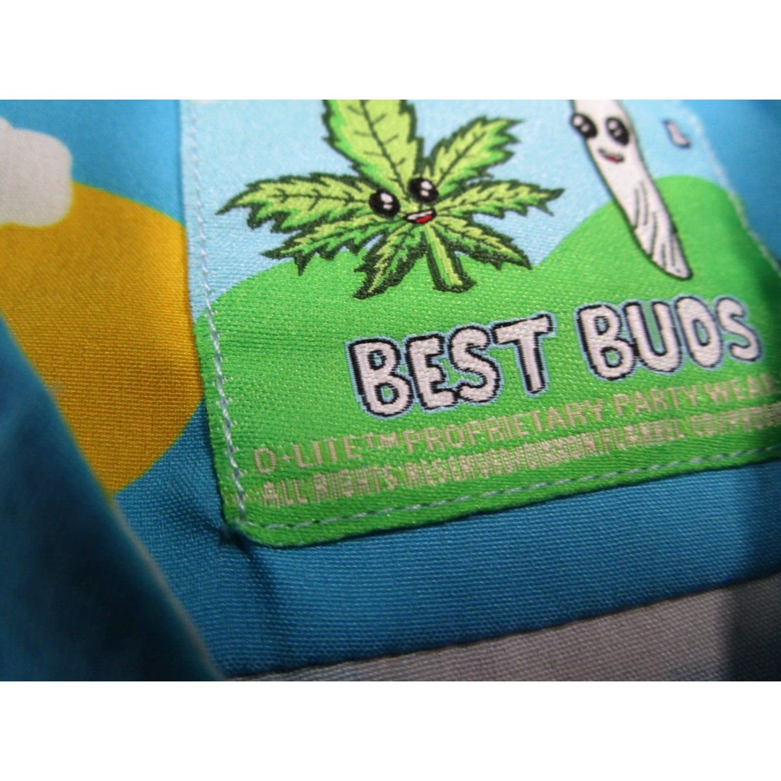 Vintage Dixxon Shirt Women Large Blue Best Buds Button Up Short Sleeve D-Lite Hawaiian Size L / US 10 / IT 46 - 3 Thumbnail