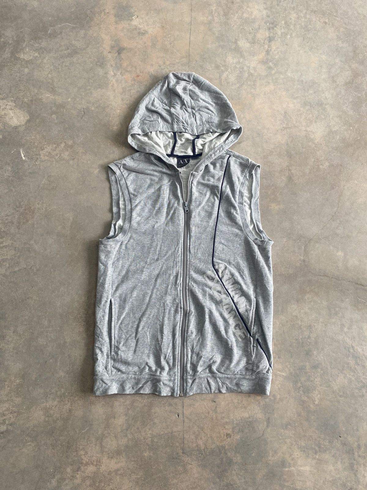 Armani Exchange × Designer SUMMER 2013 HOODED VEST ARMANI EXCHANGE PUNK GRUNGE LGB Size US M / EU 48-50 / 2 - 2 Thumbnail