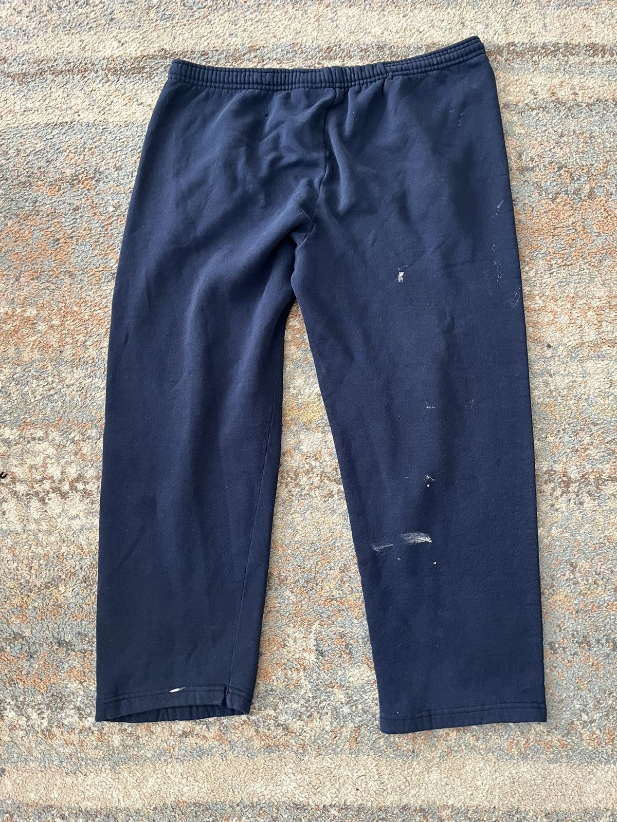 Jerzees × Vintage VTG Y2K JERZEES Police Sweatpants 2XL Navy Distressed Size US 38 / EU 54 - 10 Thumbnail