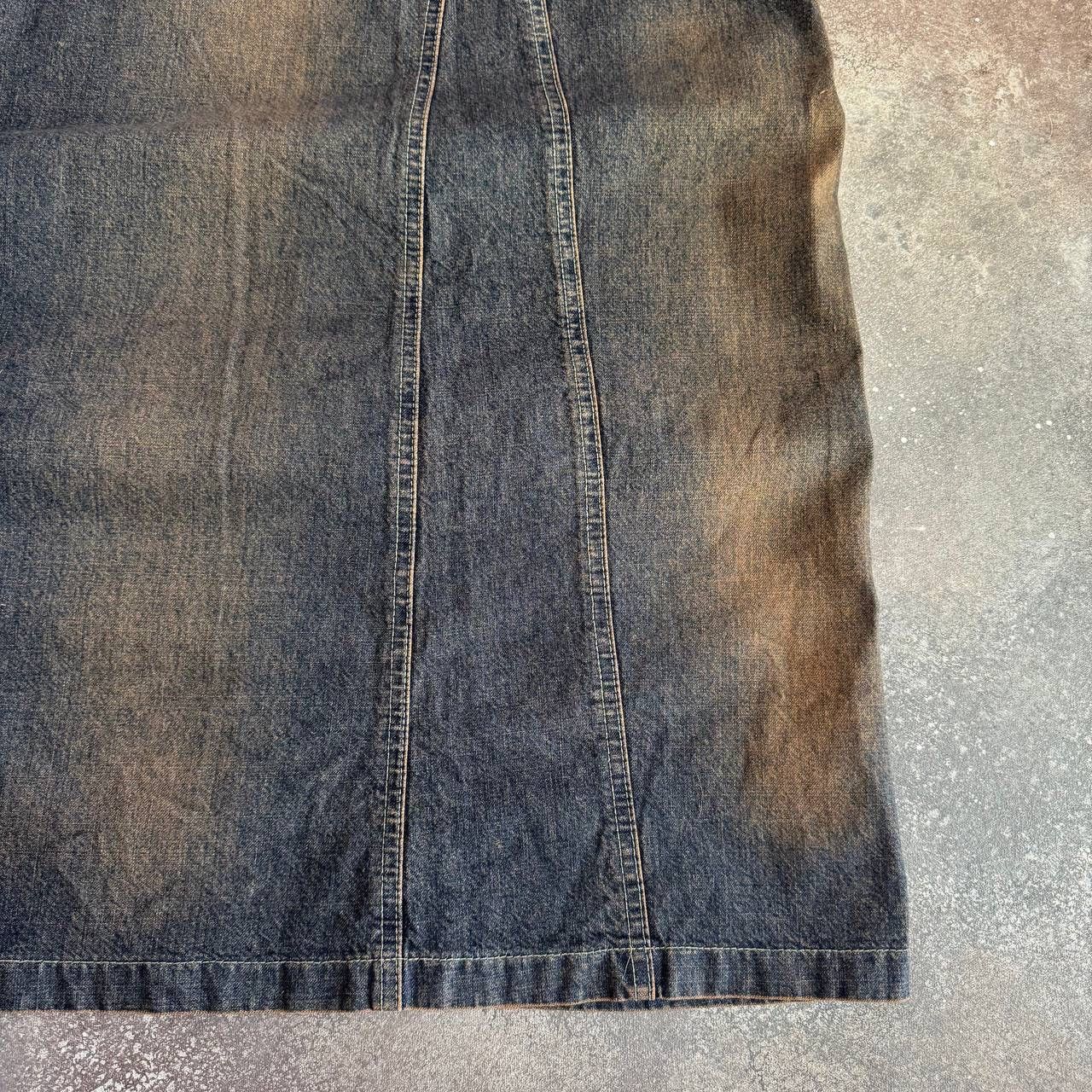 20471120 × If Six Was Nine Amazing Y2K Washed Denim Midi Skirt Size 27" / US 4 / IT 40 - 9 Thumbnail