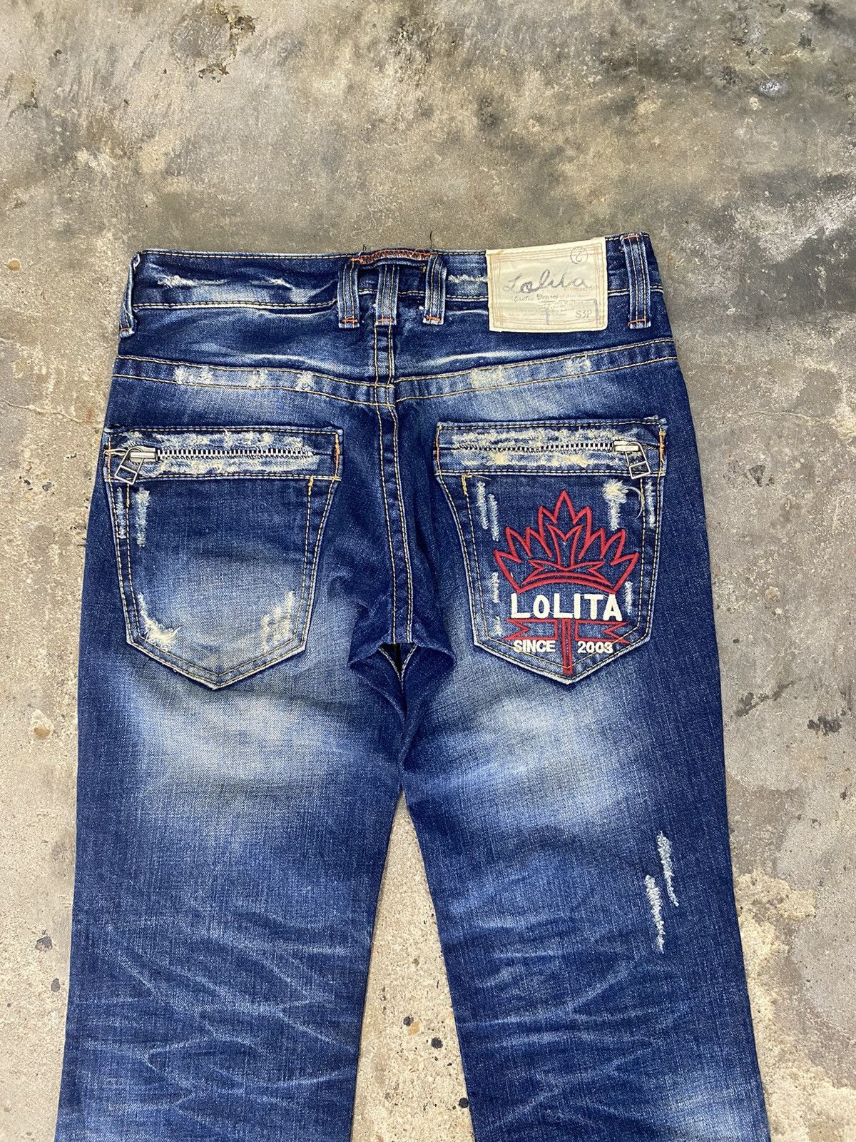 Japanese Brand × Vintage Lolita blue jeans wash japanese brand Size US 30 / EU 46 - 9 Thumbnail