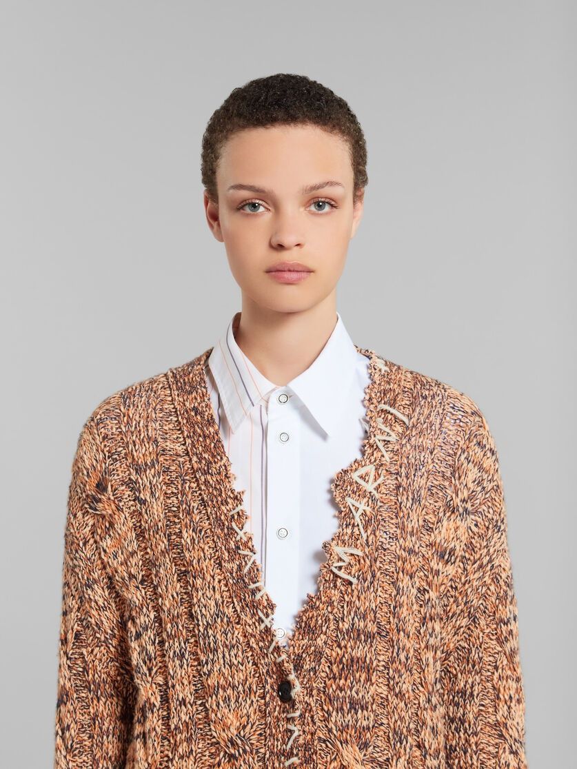 Marni o1w1db10125 Mouline Cardigan in Dark Orange Size S / US 4 / IT 40 - 5 Thumbnail