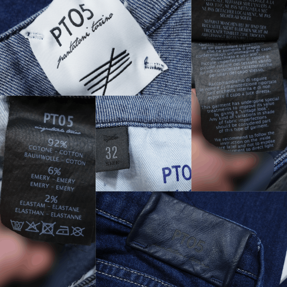PT Torino PT05 Soul Slim Fit Stretch Jeans Size US 32 / EU 48 - 6 Thumbnail