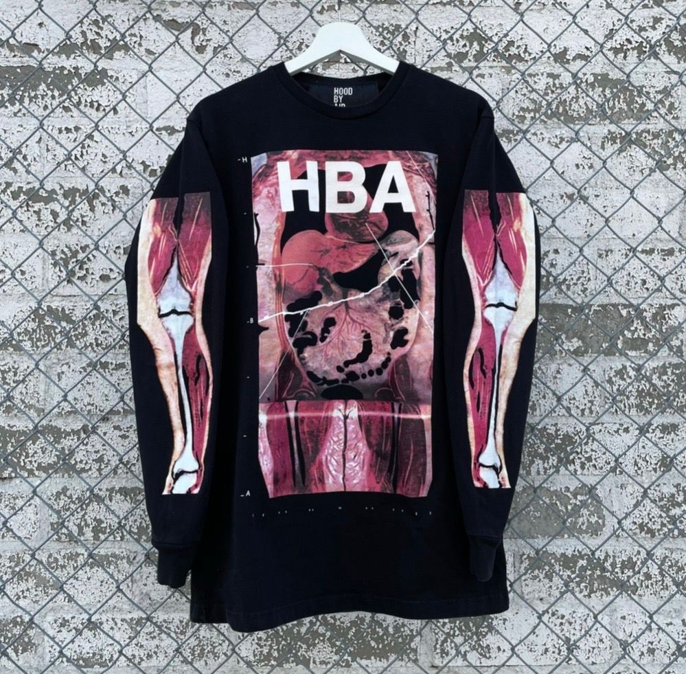 Pre-owned Hood By Air Hba  Anatomy Longsleeve In Black