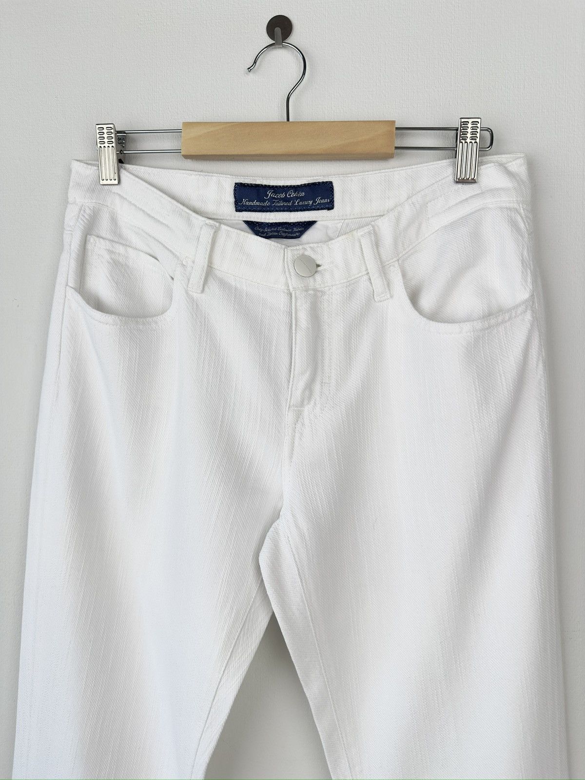 Jacob Cohen JACOB COHEN Karen Luxury Hand Made Pants Cotton Lyocell Size 27" / US 4 / IT 40 - 3 Thumbnail