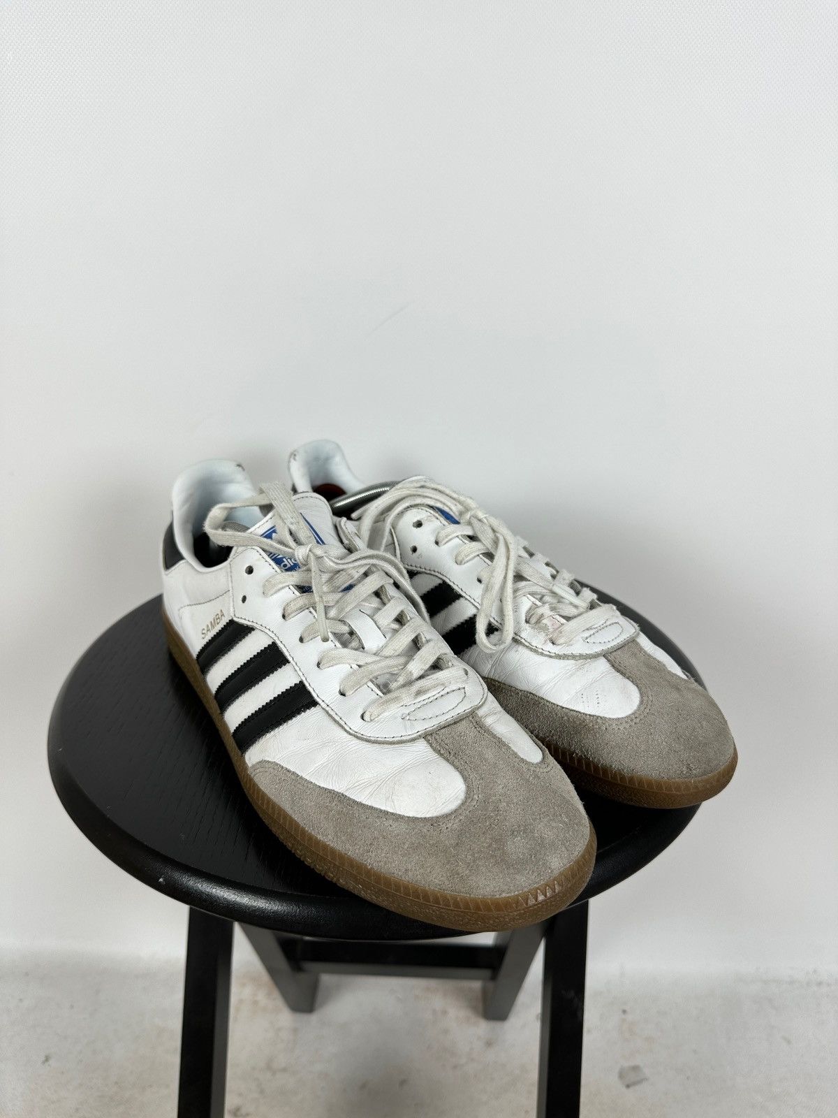 Adidas Vintage Adidas Samba Leather Low Top Sneakers Size US 13 / EU 46 - 3 Thumbnail
