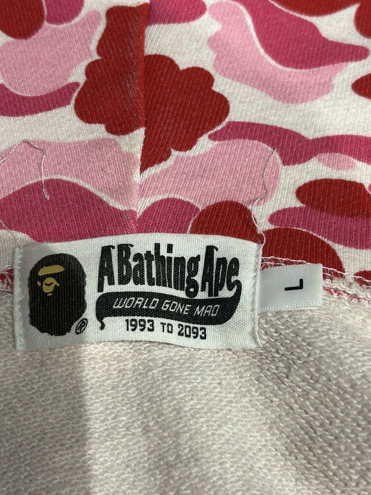 Bape BAPE ABC PINK CAMO ZIP UP HOODIE Size US L / EU 52-54 / 3 - 3 Thumbnail