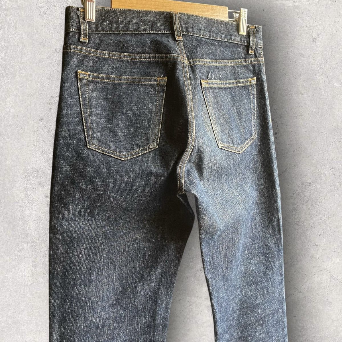 Helmut Lang Archive 1998 Raw Denim Un hem Size US 30 / EU 46 - 6 Thumbnail