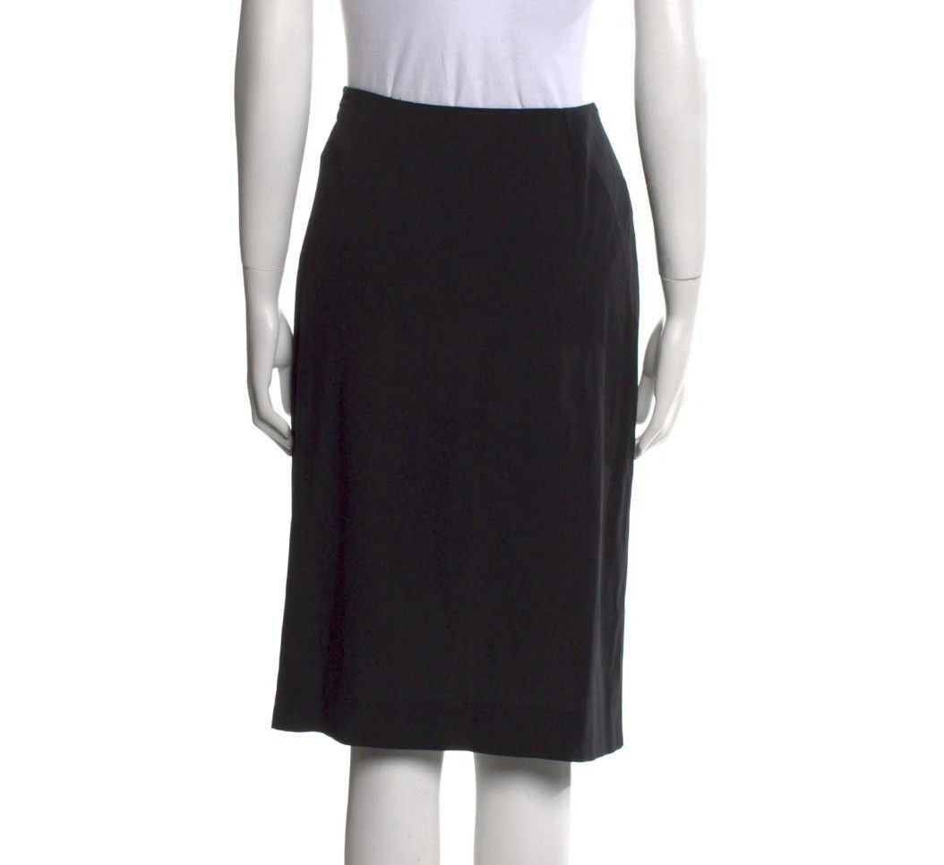 Dolce & Gabbana Dolce & Gabbana Vintage Wool Skirt – Size 6 – Black – 1990s Size 28" / US 6 / IT 42 - 7 Thumbnail