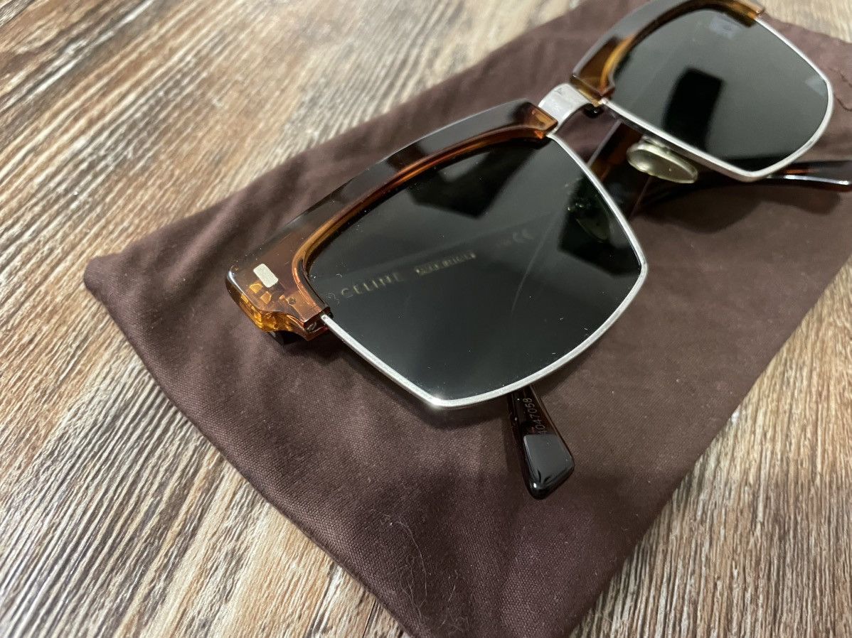 Celine CL40054U Mineral Havana Tortoise Cat Eye Half Rim Sunglasses Size ONE SIZE - 3 Thumbnail
