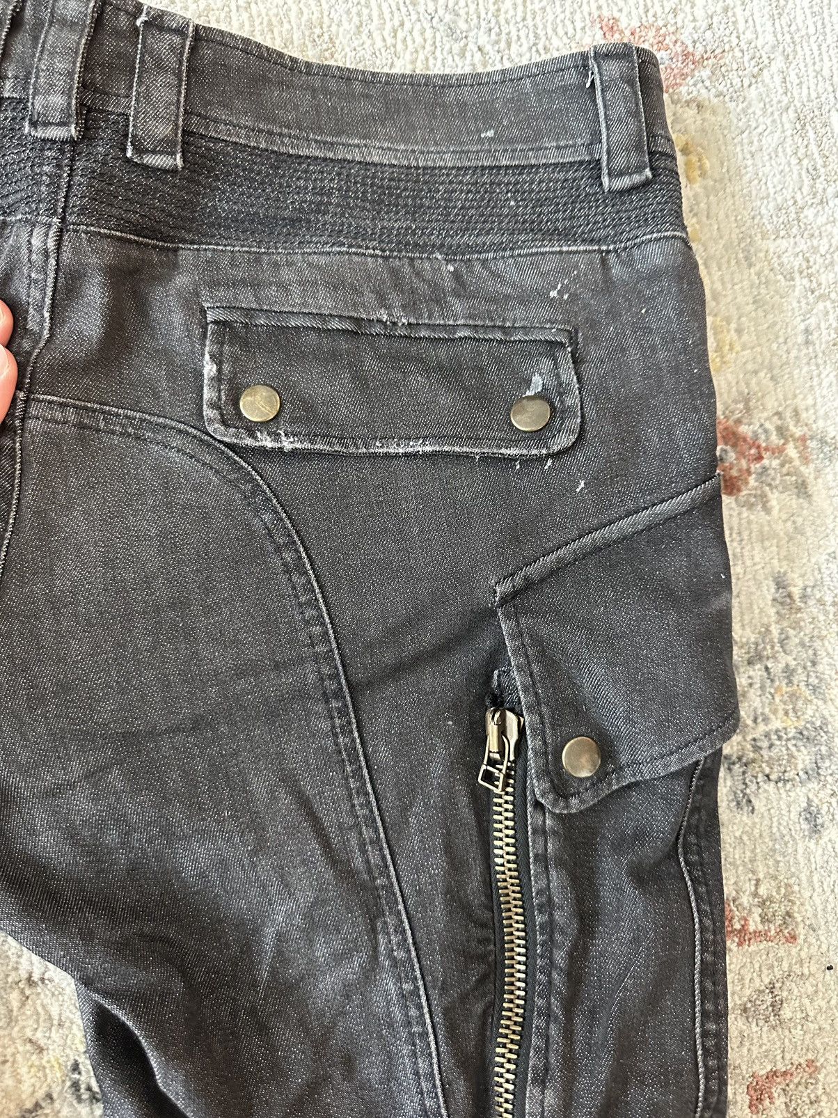 Faith Connexion BLACK OVERSIZED POCKET CARGO DENIM JEANS Size US 32 / EU 48 - 16 Thumbnail