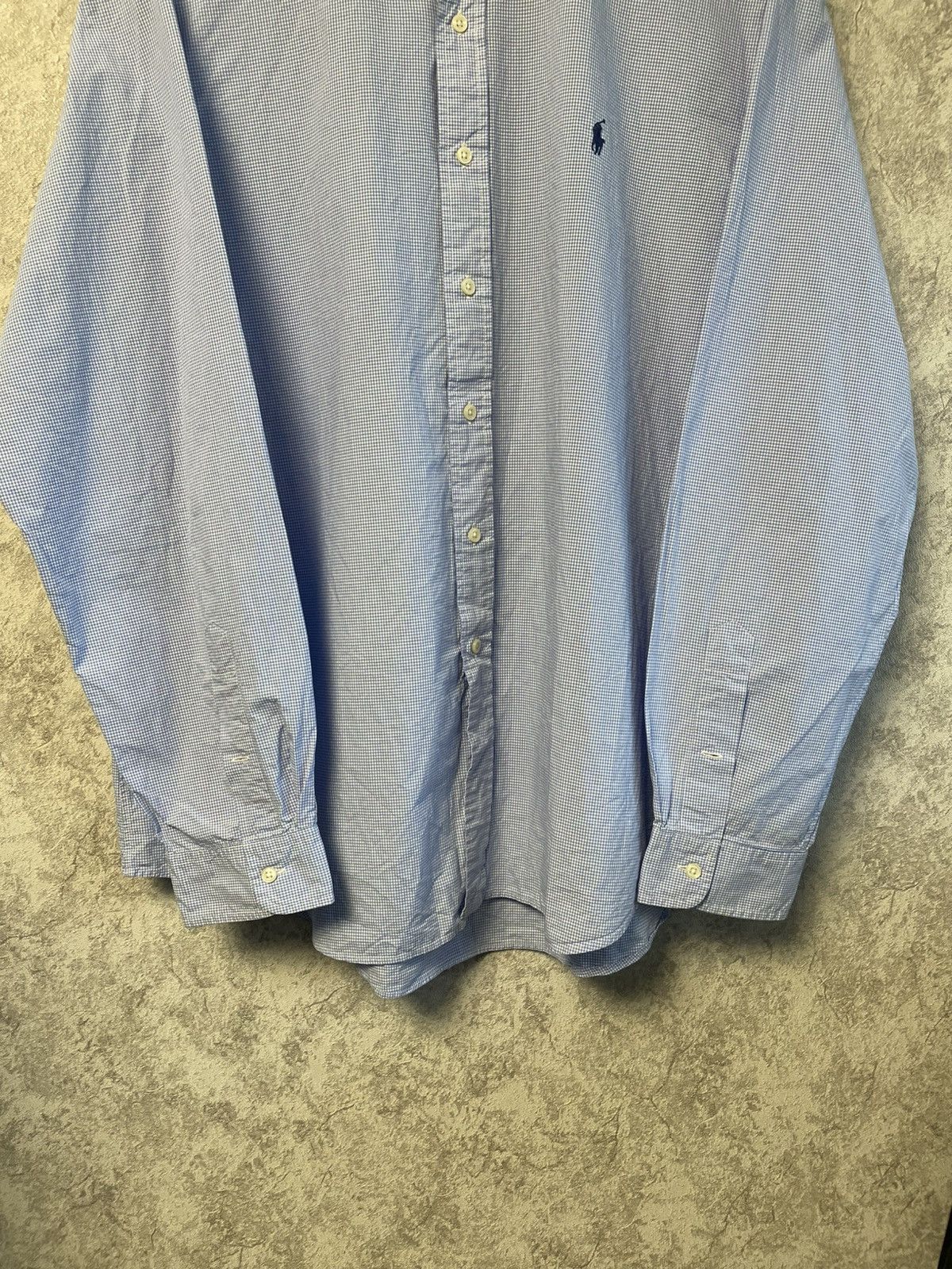 Polo Ralph Lauren Polo Ralph Lauren Blue Checkered Long Sleeve Shirt ButtonUp Size US XXL / EU 58 / 5 - 3 Thumbnail