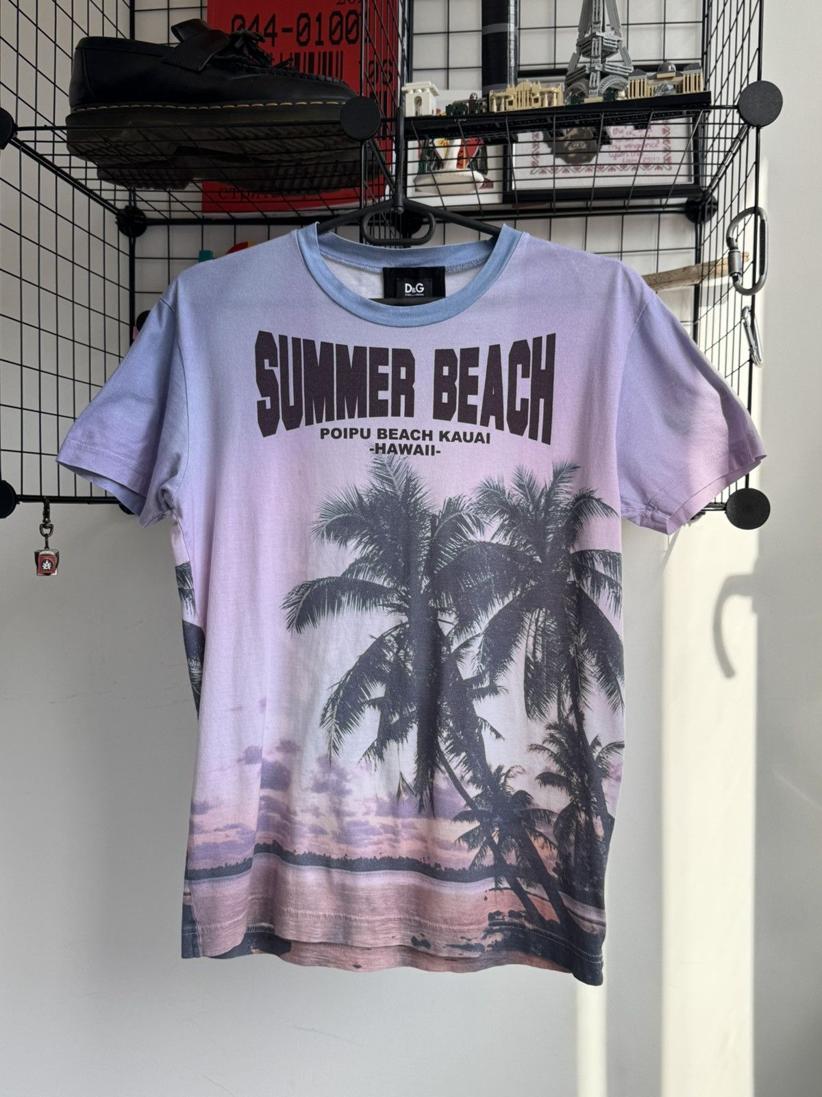 Dolce & Gabbana Vintage Dolce & Gabbana Hawaii Summer Beach Full Print Tee Size L / US 10 / IT 46 - 1 Thumbnail