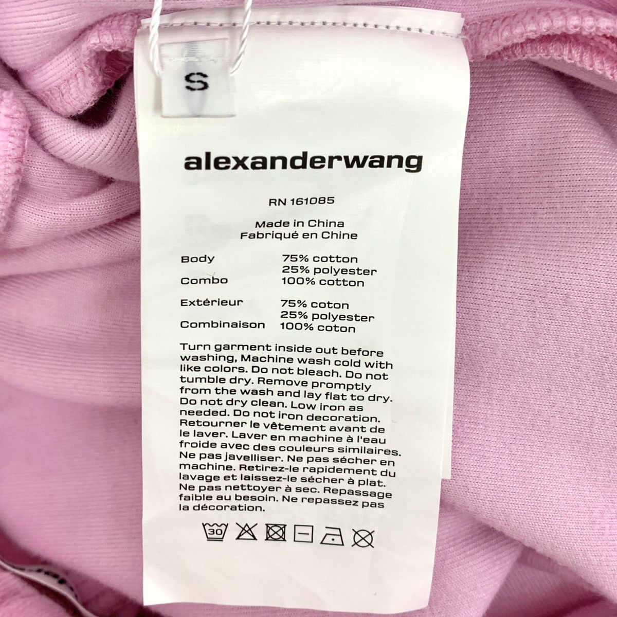 Alexander Wang Alexander Wang Pink Cotton Drawstring Casual Pants K26WX Size 25" / US 0 / IT 36 - 6 Thumbnail