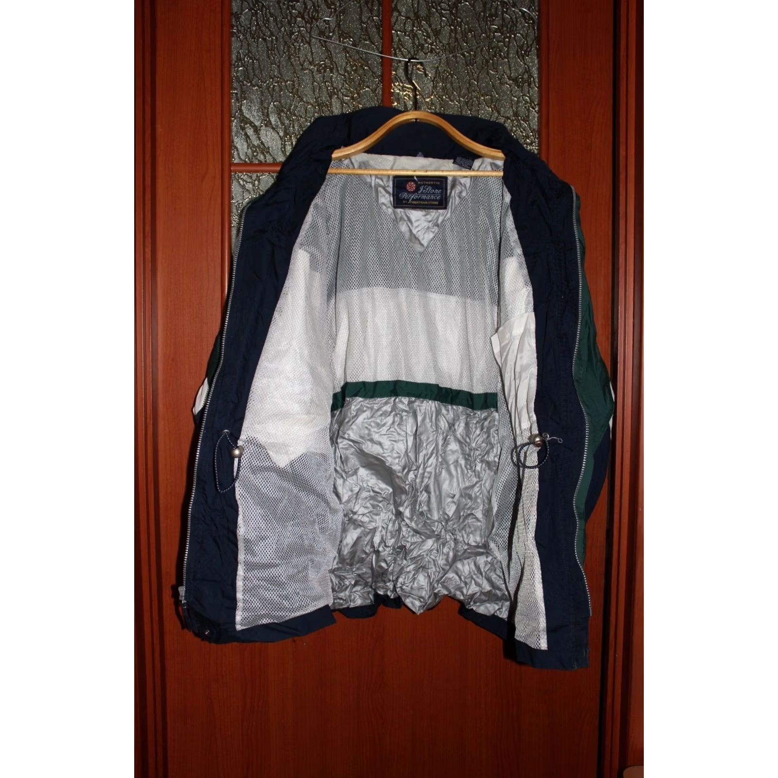 Vintage VINTAGE Jonathan Stone Jacket Unisex Adults XL Green White wind-rain jacket Mens Size US XL / EU 56 / 4 - 3 Thumbnail