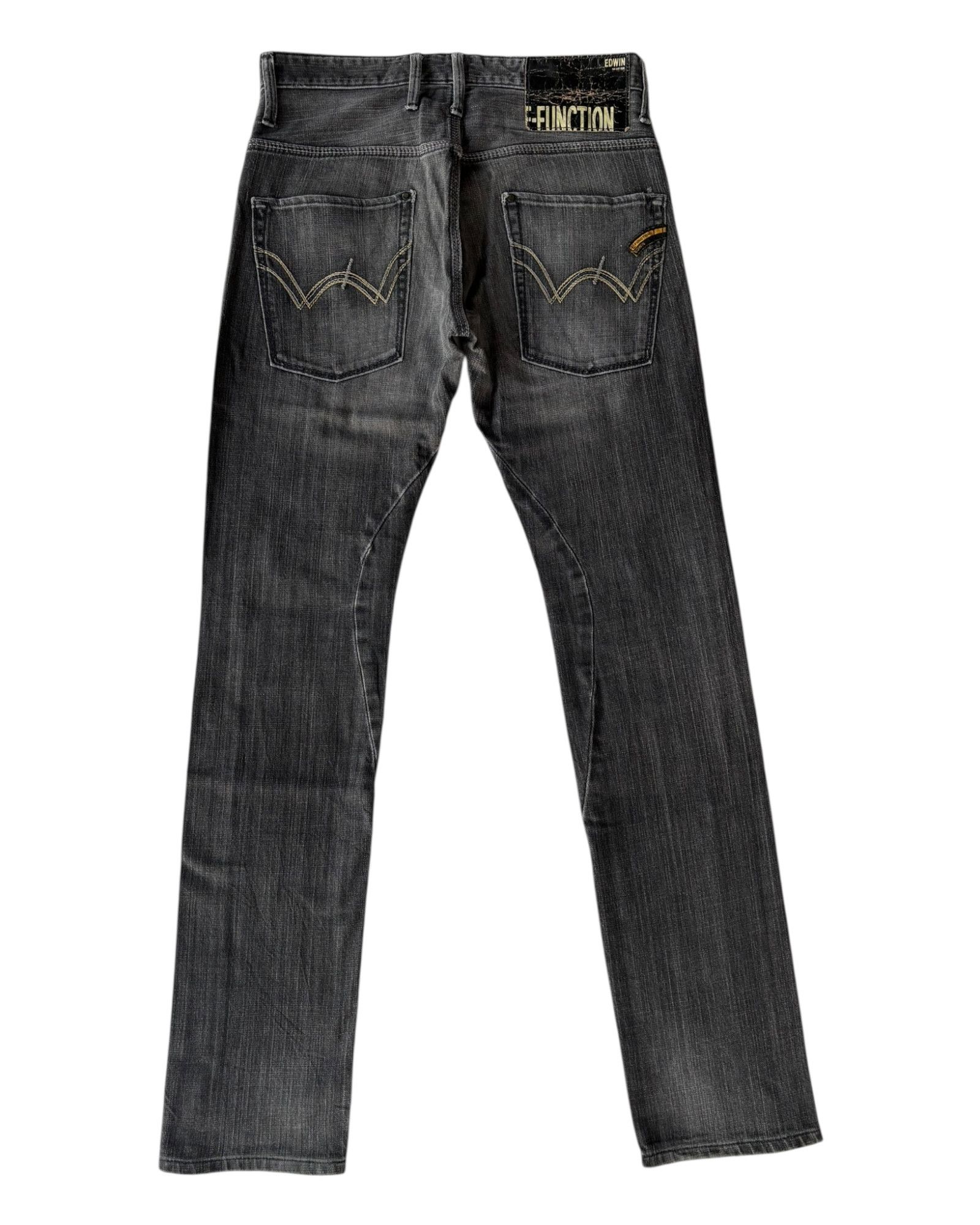 Edwin Edwin E-Function Black Faded Denim Distress Size US 30 / EU 46 - 8 Thumbnail
