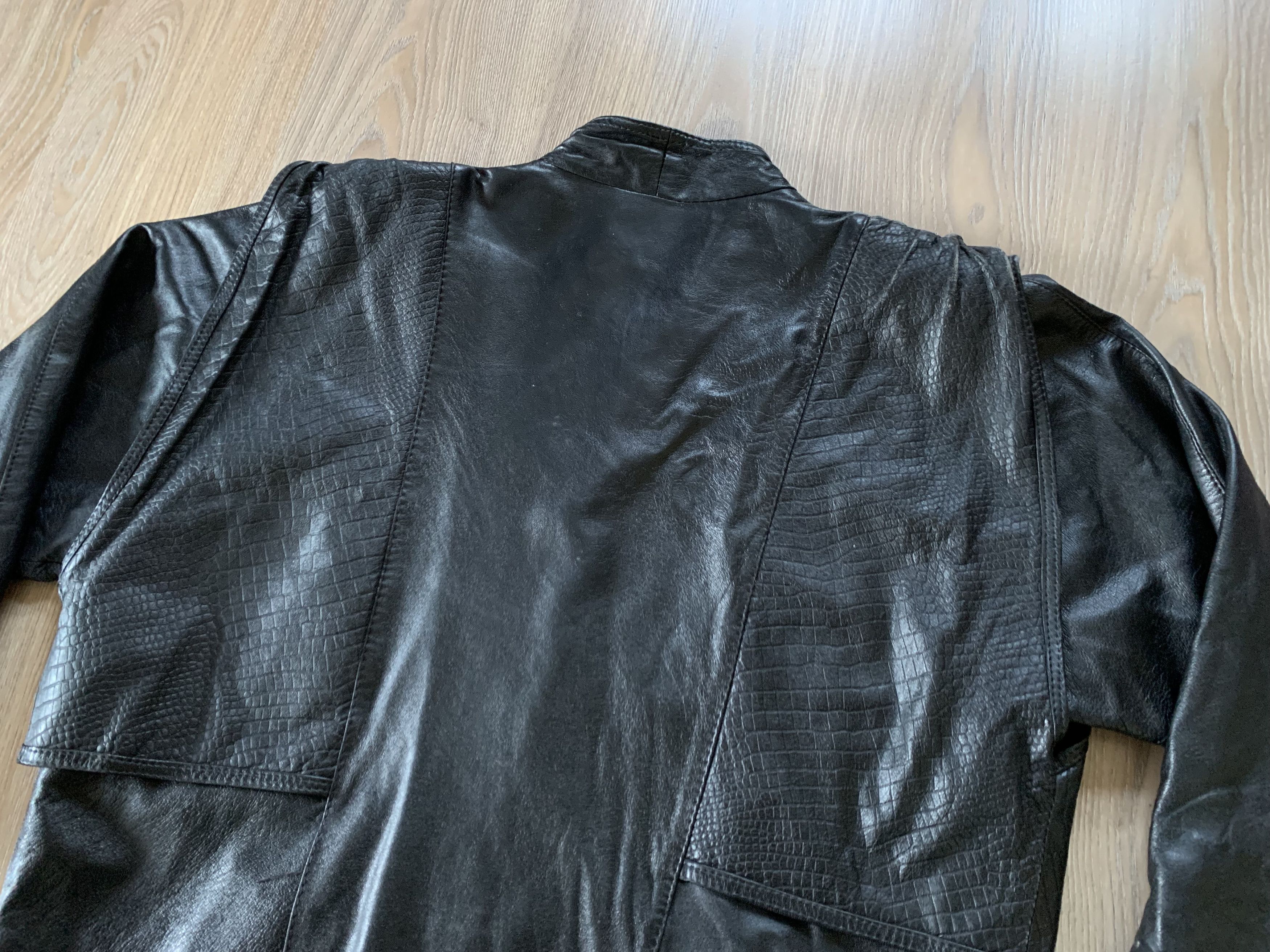 Vintage Vintage Black Leather Multi Pocket Jacket Size US M / EU 48-50 / 2 - 8 Thumbnail