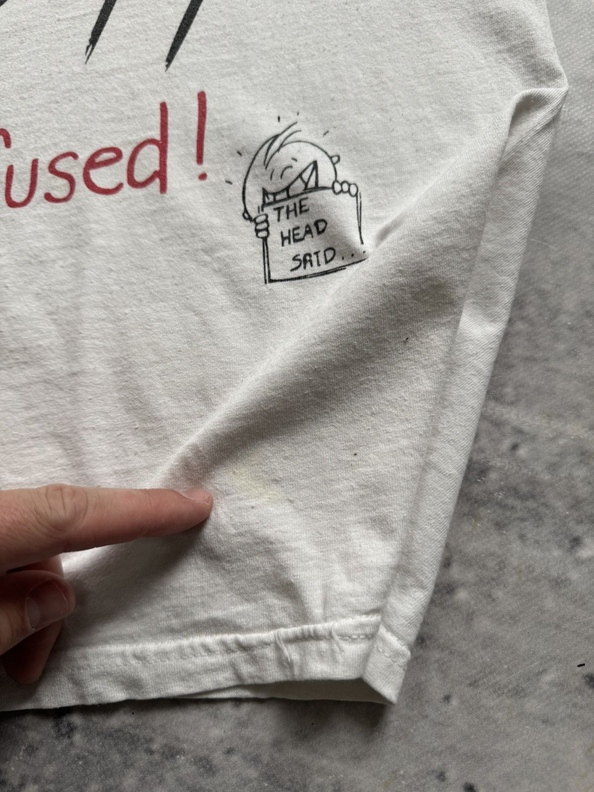 Vintage 1990’s I’m So Confused Said The Head Single Stitch Size L Size US L / EU 52-54 / 3 - 4 Thumbnail