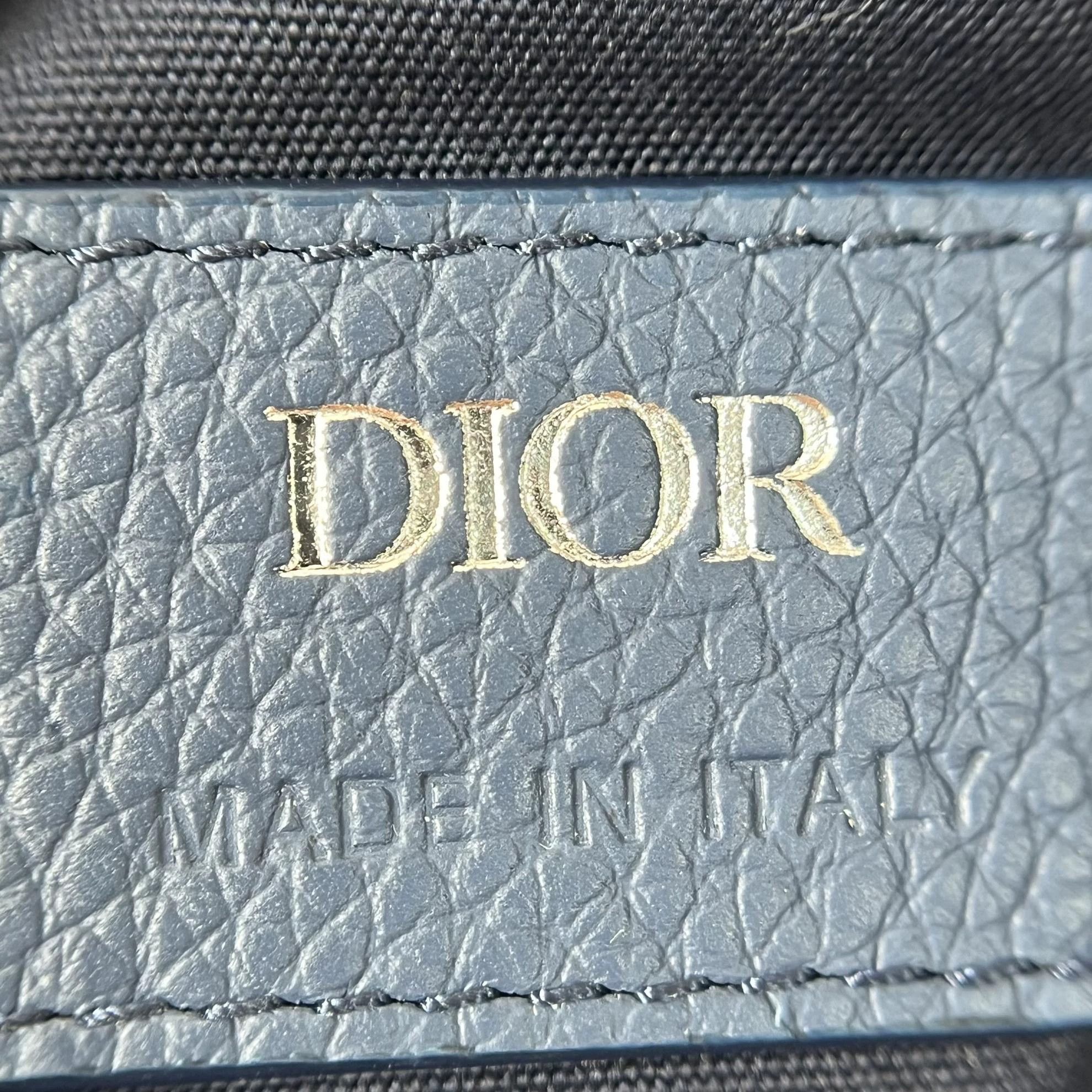 Dior Dior Blue Denim Monogram Saddle Bag 25x17x8 3713 Size ONE SIZE - 9 Thumbnail