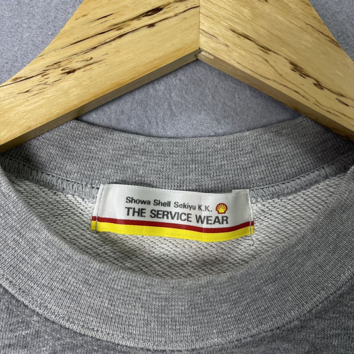 Vintage Vintage Showa Shell Sekiyu Shell Service Wear Sweatshirt Size US L / EU 52-54 / 3 - 7 Thumbnail