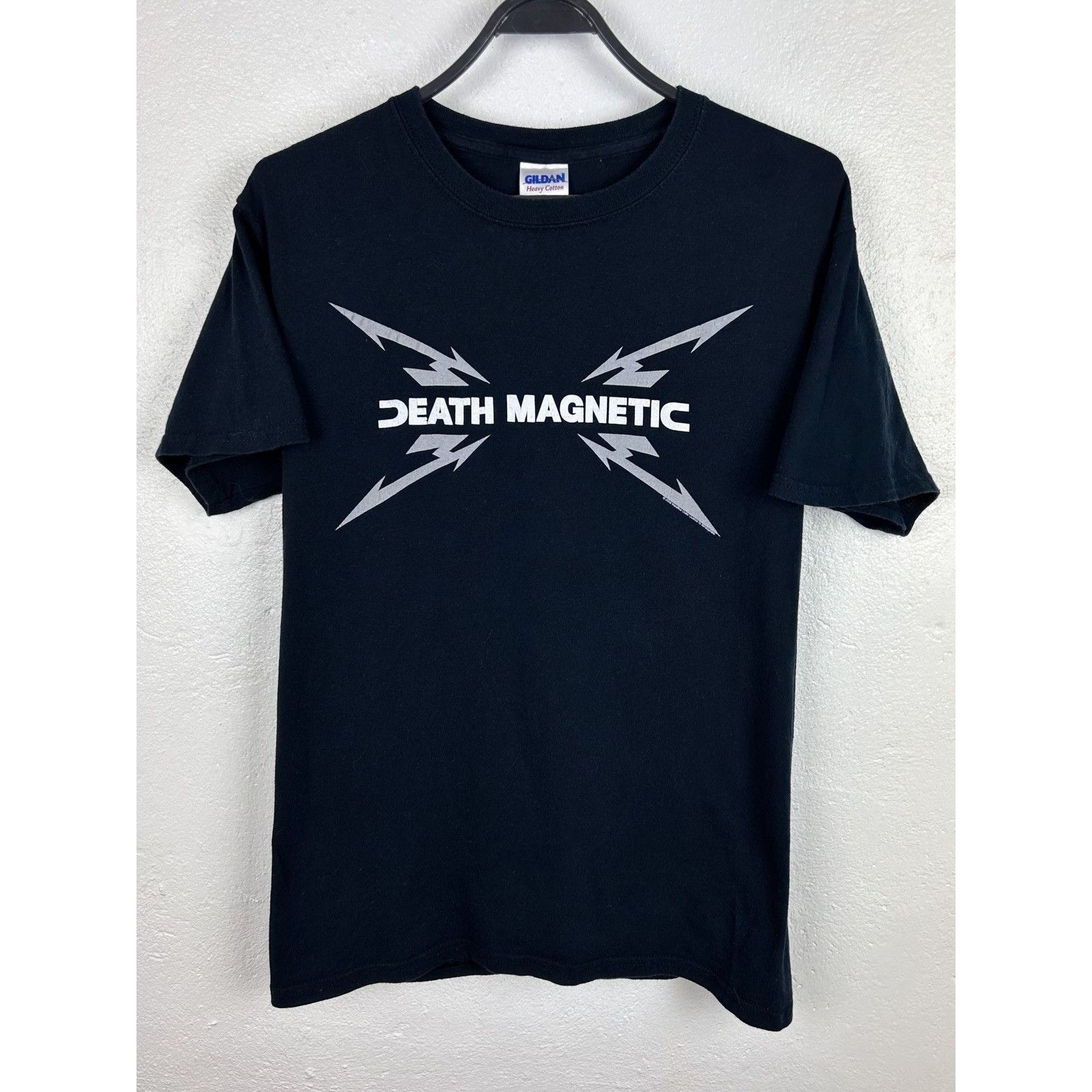 Band Tees 00s Vintage Metallica 2008 Death Magnetic Sweden Flag Tee Size US S / EU 44-46 / 1 - 4 Thumbnail