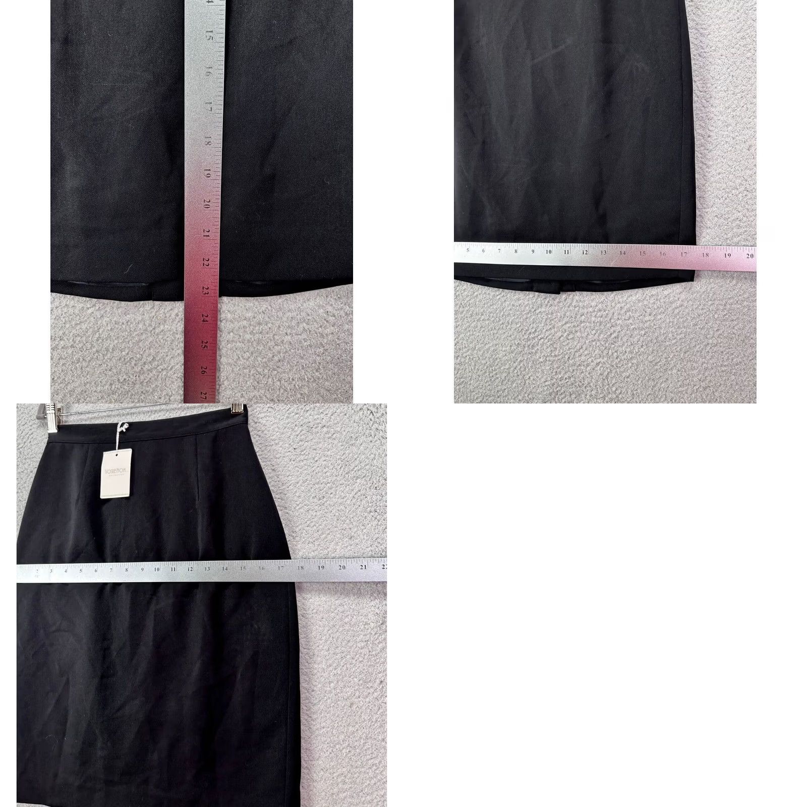 Vintage Votre Nom Collection Skirt Womens 36 Black Pencil Straight Casual Ladies NEW Size 25" / US 0 / IT 36 - 8 Thumbnail