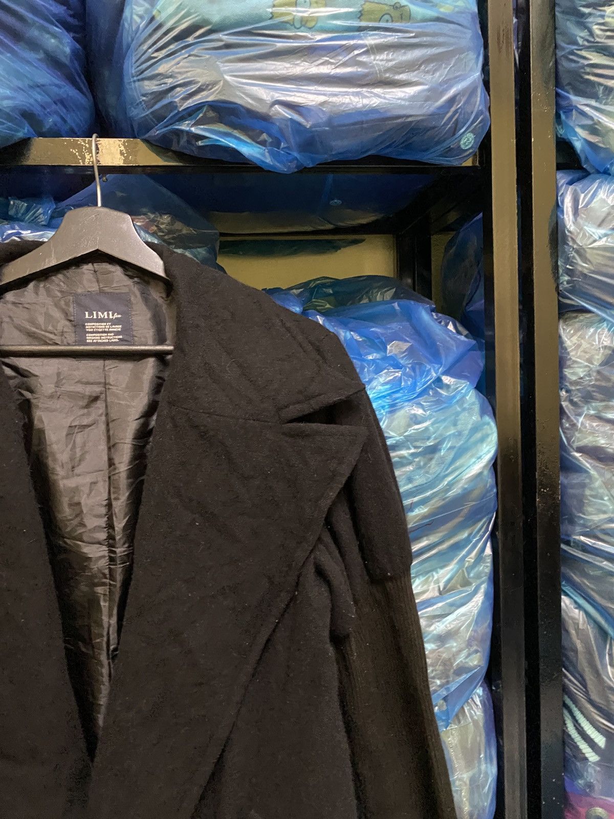 Yohji Yamamoto LIMI feu Japan Avant-Garde Draped Wool Jacket Made In Japan Size US S / EU 44-46 / 1 - 8 Thumbnail
