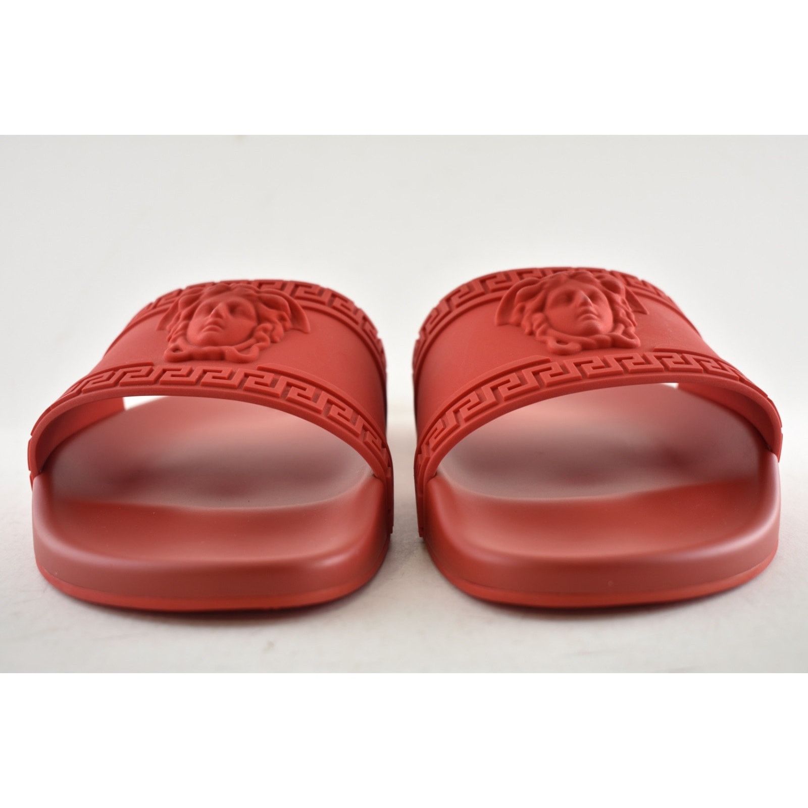 Versace Versace Medusa Palazzo Red Rubber Slide Pool Sandal 44 11 Size US 11 / EU 44 - 8 Thumbnail