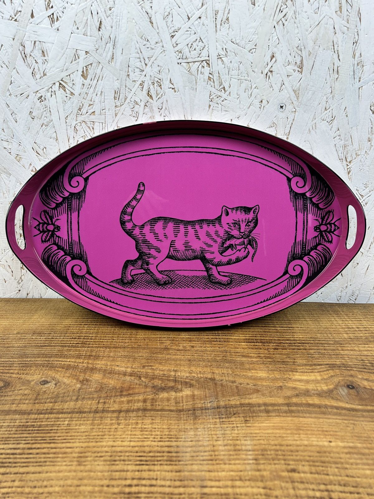 Gucci Gucci Pink Cat Serving Tray Metal AW17 Size ONE SIZE - 1 Thumbnail