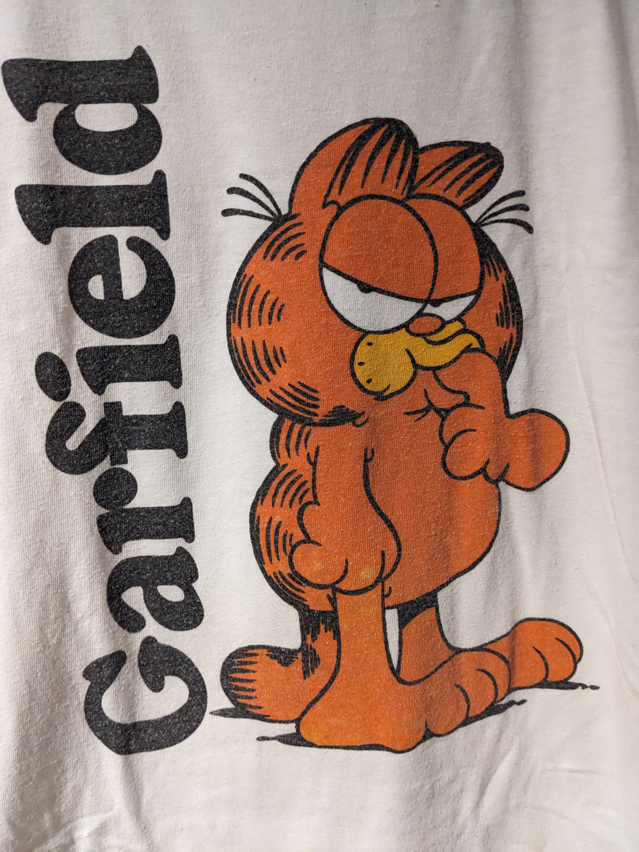 Jerzees × Vintage Vintage 90s Garfield Comic Cartoon White Large T-Shirt Size US L / EU 52-54 / 3 - 2 Thumbnail