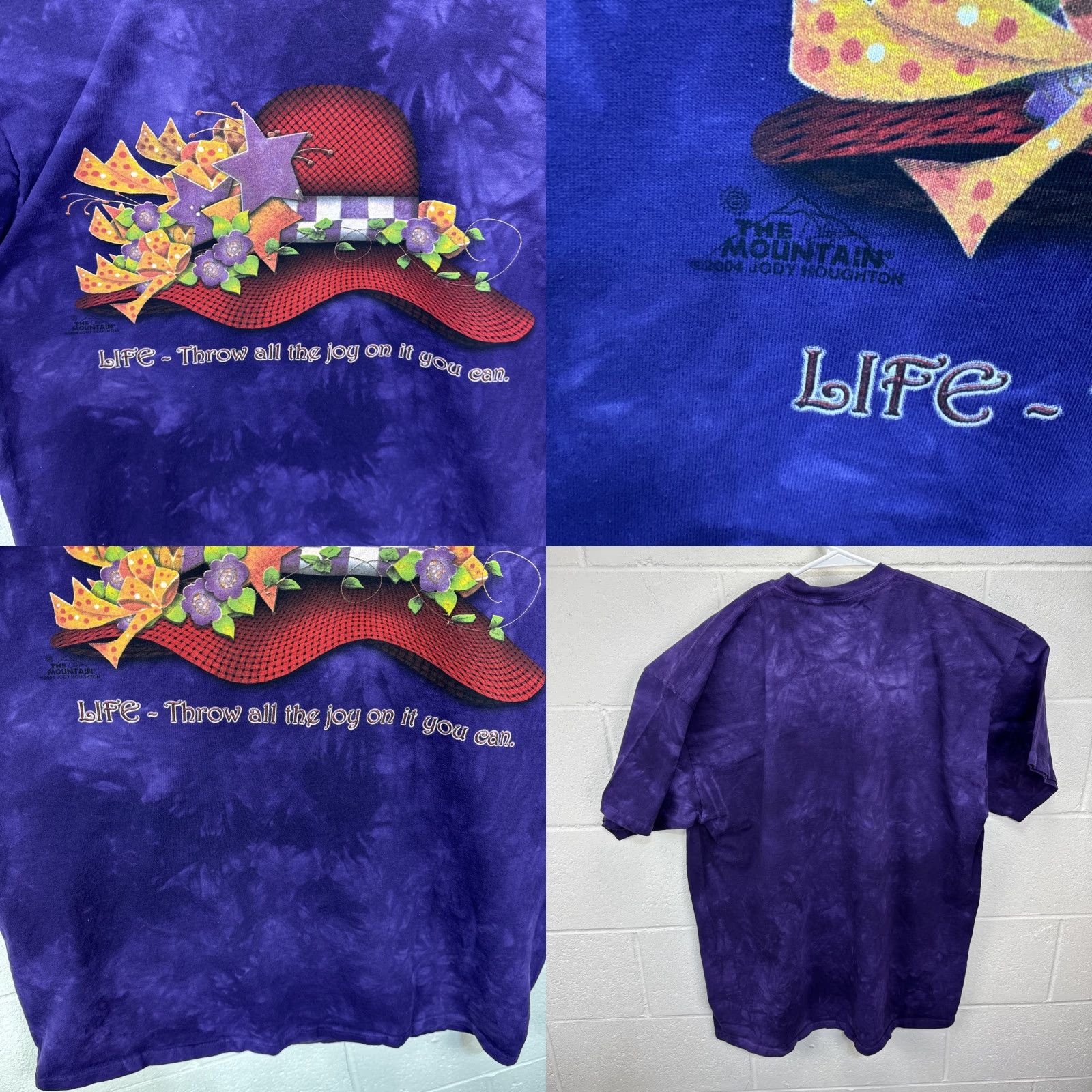 The Mountain VINTAGE The Mountain T-Shirt Purple Tie Dye Logo 2XL Unisex Adults Crew Neck Short Sleeve Graphic Print 90s Art Size US XXL / EU 58 / 5 - 8 Thumbnail