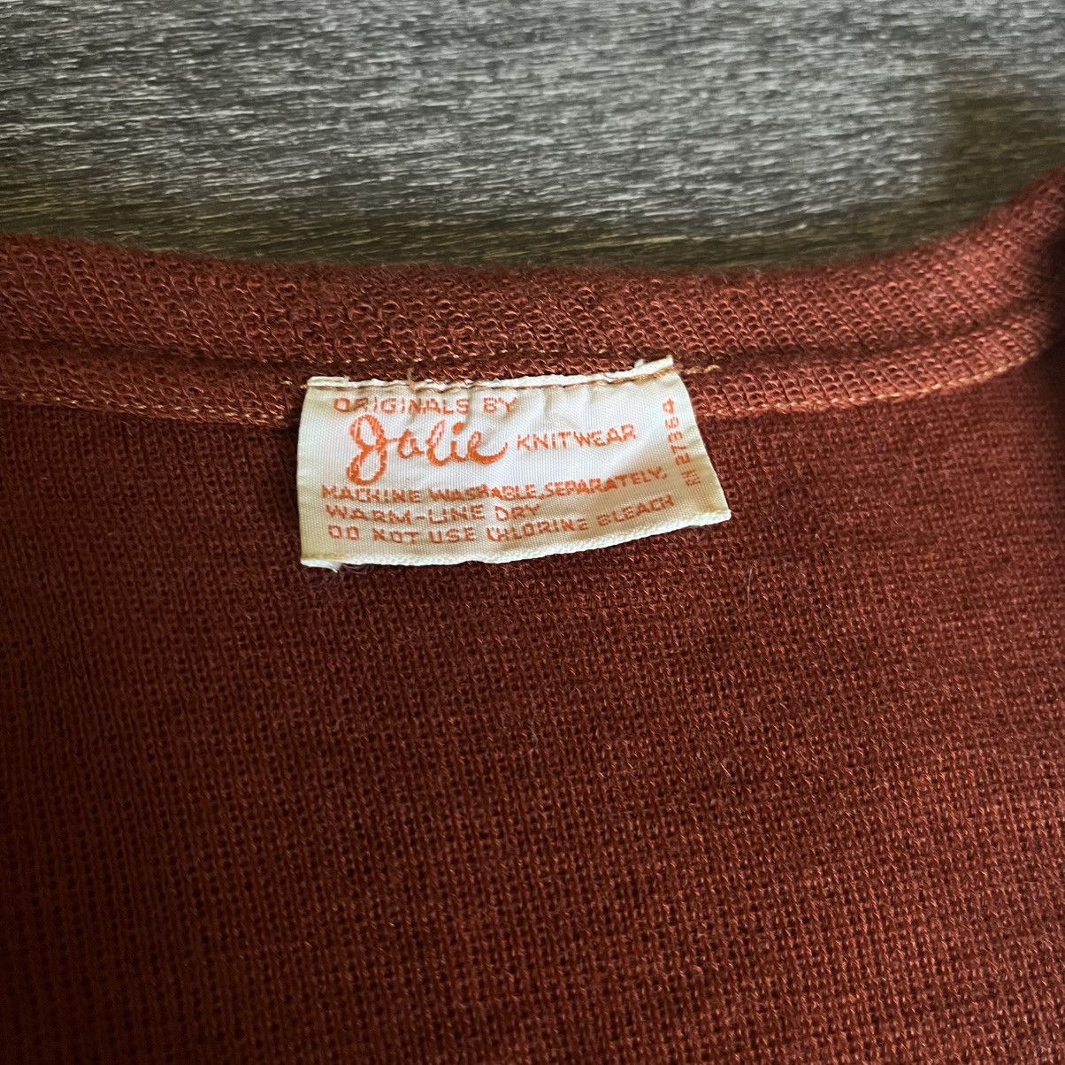 Vintage True Vintage 1960s Julie Knitwear Striped Zig Sweater Top Size XS / US 0-2 / IT 36-38 - 5 Thumbnail