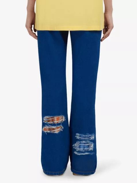 Marni o1srvl11e0624 Denim Trouser in Ocean Size 26" / US 2 / IT 38 - 4 Thumbnail
