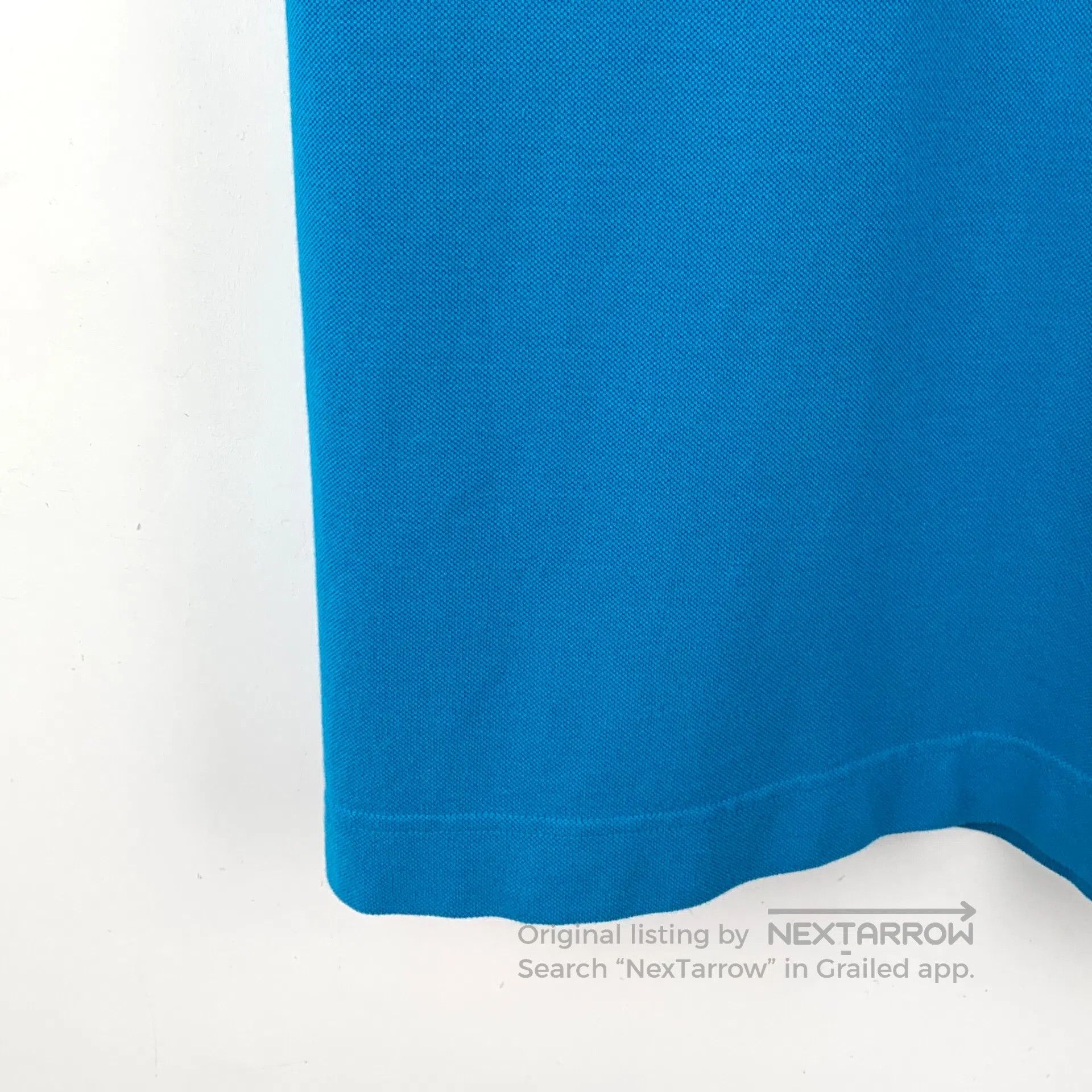 Ermenegildo Zegna Zegna Blue Logo Letter Embroidery Cotton Collar Short Slee Size US XL / EU 56 / 4 - 4 Thumbnail