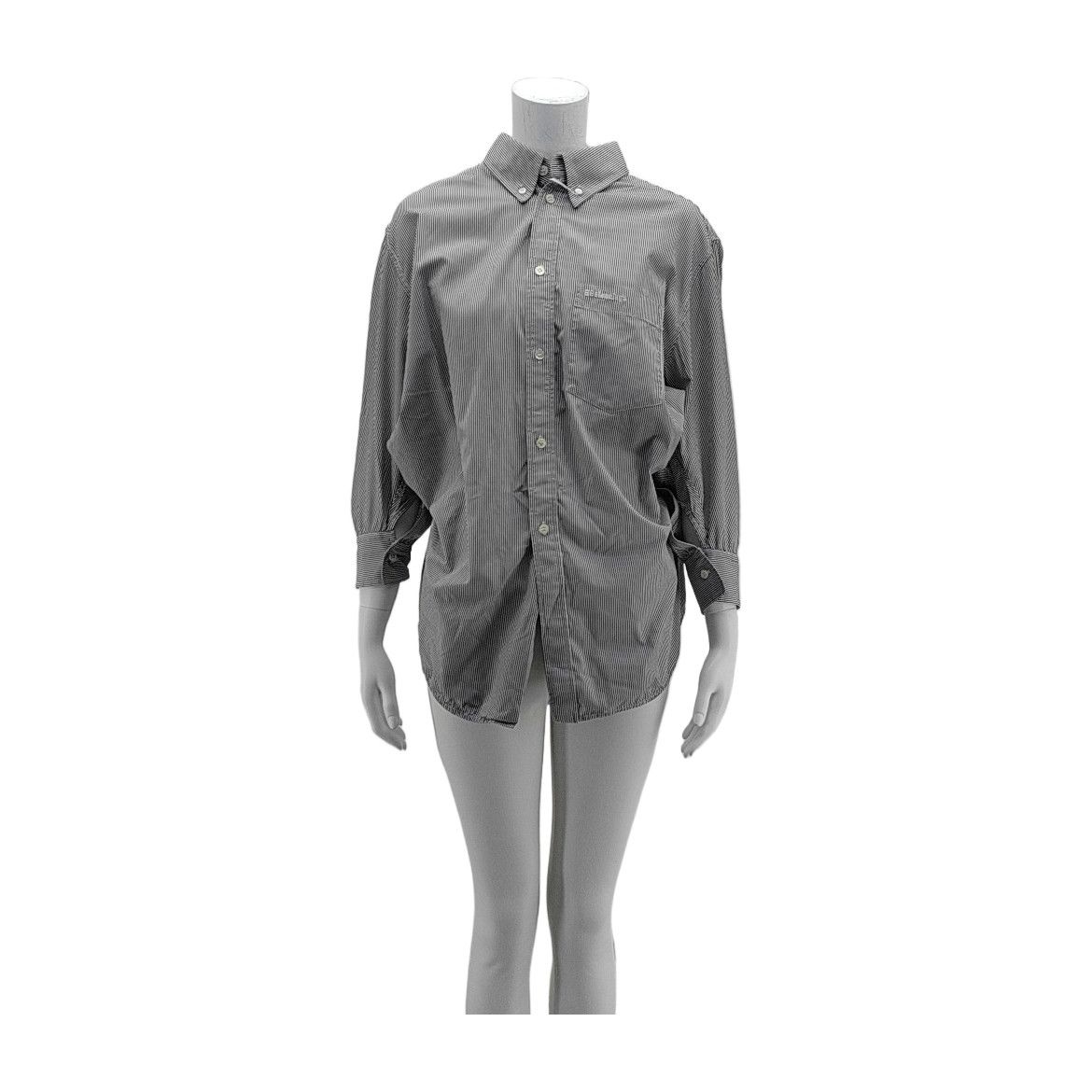 Balenciaga Balenciaga Striped Button Up Shirt Size 36 Size XS / US 0-2 / IT 36-38 - 1 Thumbnail
