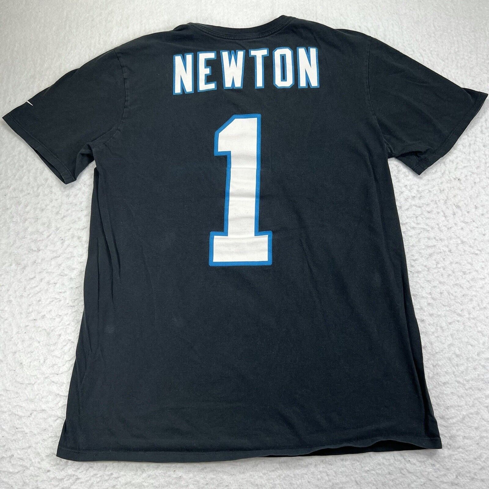 Nike Nike NFL Carolina Panthers Small Cam Newton #1 Black T-Shirt Size US S / EU 44-46 / 1 - 8 Thumbnail