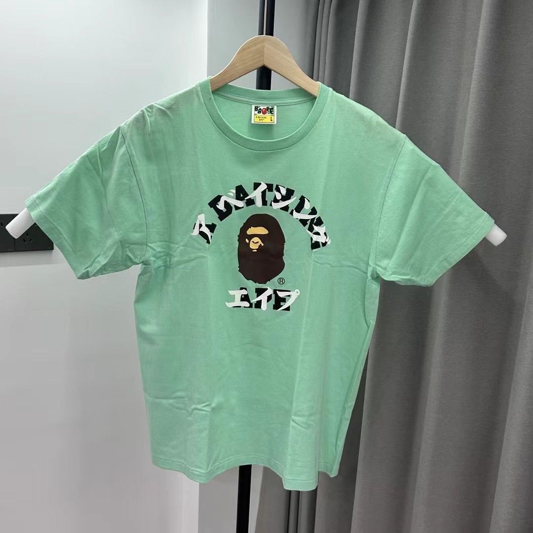 Bape KATAKANA COLLEGE TEE Size US L / EU 52-54 / 3 - 1 Thumbnail