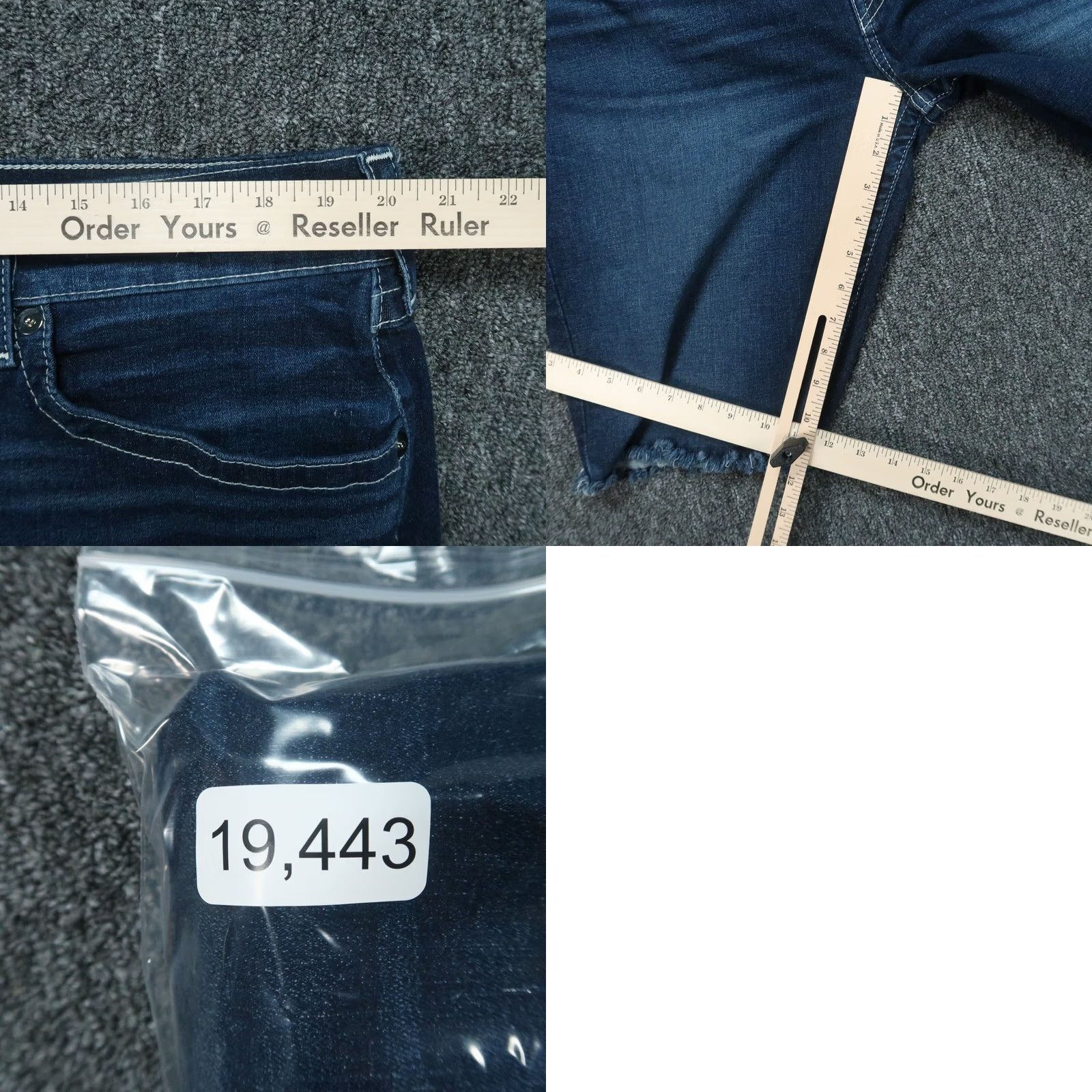 True Religion VINTAGE True Religion Shorts Mens 40 Blue Ricky Straight Flaps Cut Off Denim Jorts Size US 40 / EU 56 - 8 Thumbnail