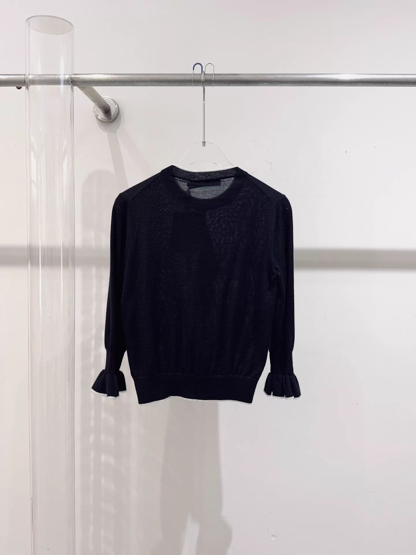 Dior Dior Black Cashmere Silk Top jisoo size F34 Size XS / US 0-2 / IT 36-38 - 3 Thumbnail