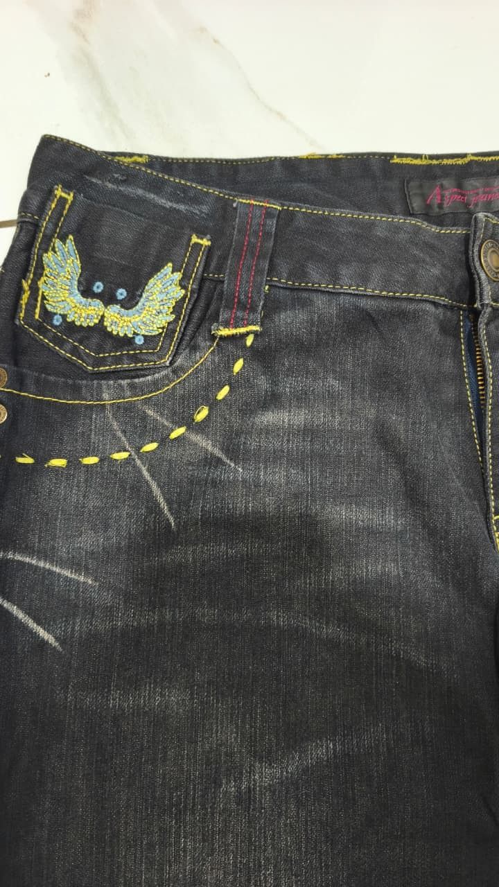 Japanese Brand Aspec Wings flare jeans pants Size 30" / US 8 / IT 44 - 4 Thumbnail