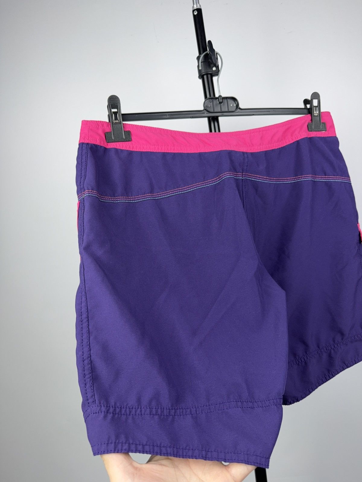 Adidas Adidas Y2K Floral Board Shorts Purple Pink 3-Stripes Wmns M Size 32" / US 10 / IT 46 - 7 Thumbnail