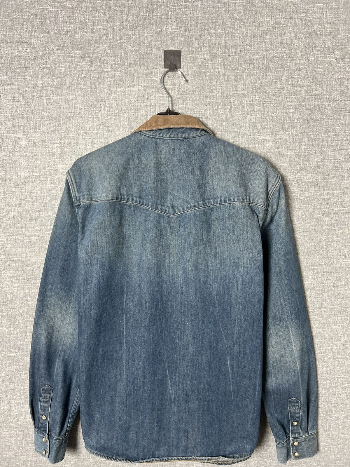 Allsaints AllSaints Redford Denim Long Sleeve Corduroy Collar Shirt Size US M / EU 48-50 / 2 - 14 Thumbnail