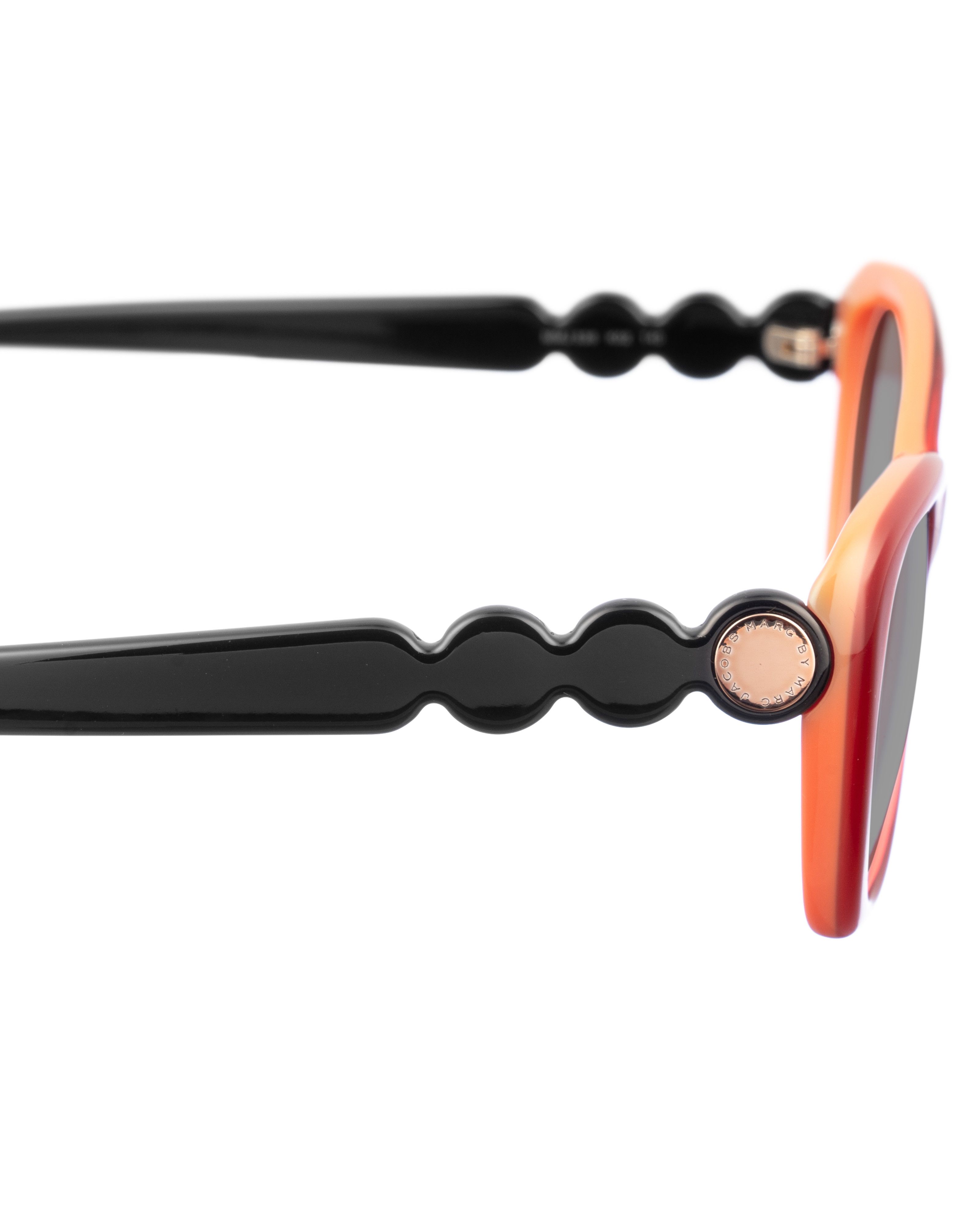 Marc Jacobs Marc by Marc Jacobs 00s Red, Orange & Black Sunglasses Size ONE SIZE - 3 Thumbnail