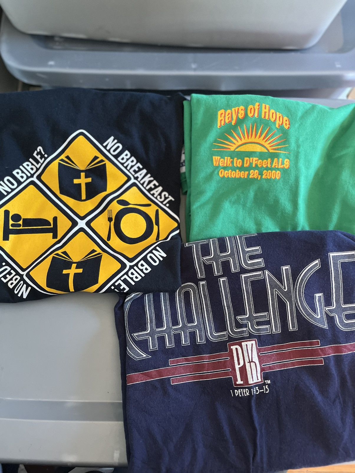 Gildan vintage 2000s y2k jesus 3 shirt bundle xl god religion Size US XL / EU 56 / 4 - 1 Thumbnail