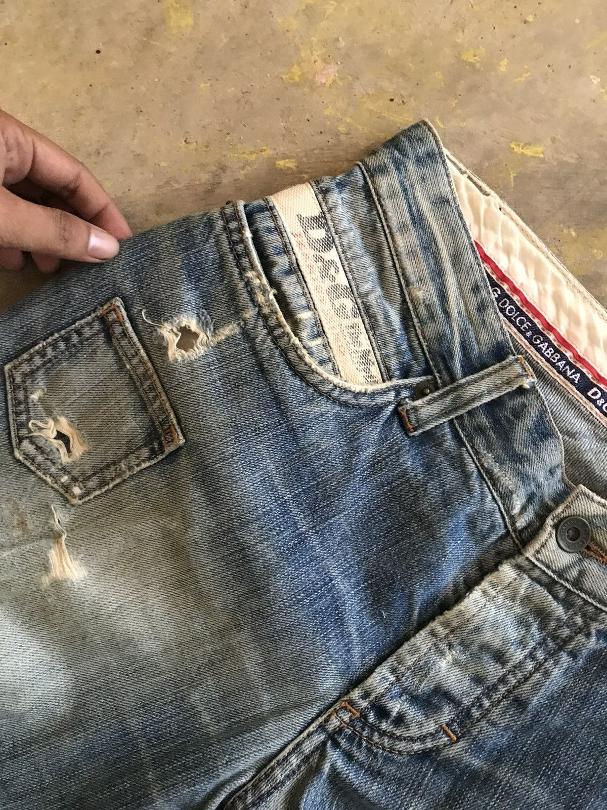 Dolce & Gabbana Vintage Dolce & Gabanna Distress Denim Size US 32 / EU 48 - 5 Thumbnail